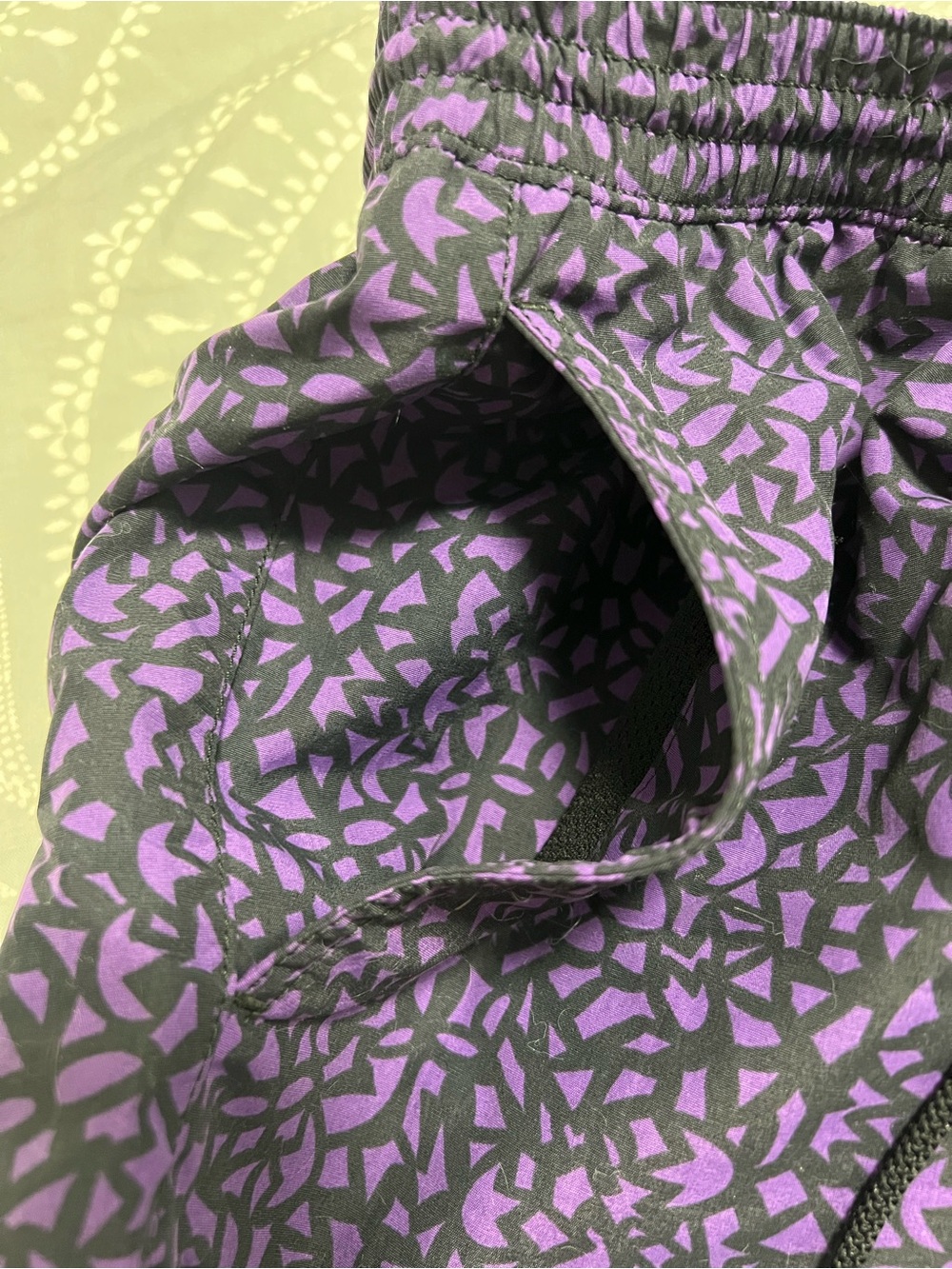 Burberry Black and Purple Mesh-Lined Athletic Shorts - Picture 4 of 5
